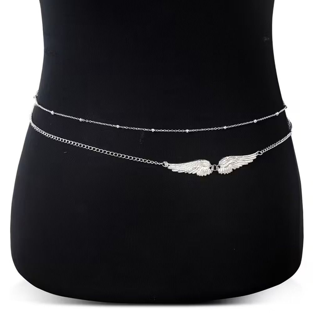 Body Jewelry For You - Hediye Şık Çift Katmanlı Kanatlar Vücut