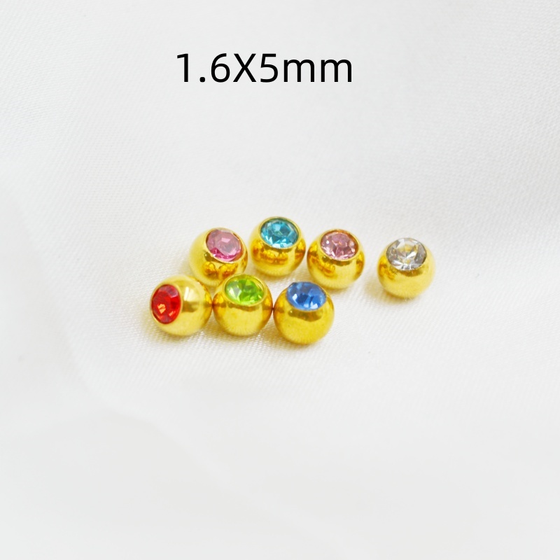 Body Jewelry Replacement Ball - 50 adet/grup Kristal Taşlar Topu Yedek