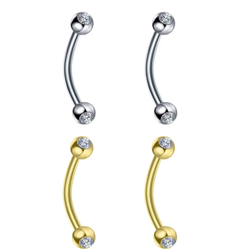 Body Jewelry Surgical Steel - 2 adet vücut takısı, 16G Daith