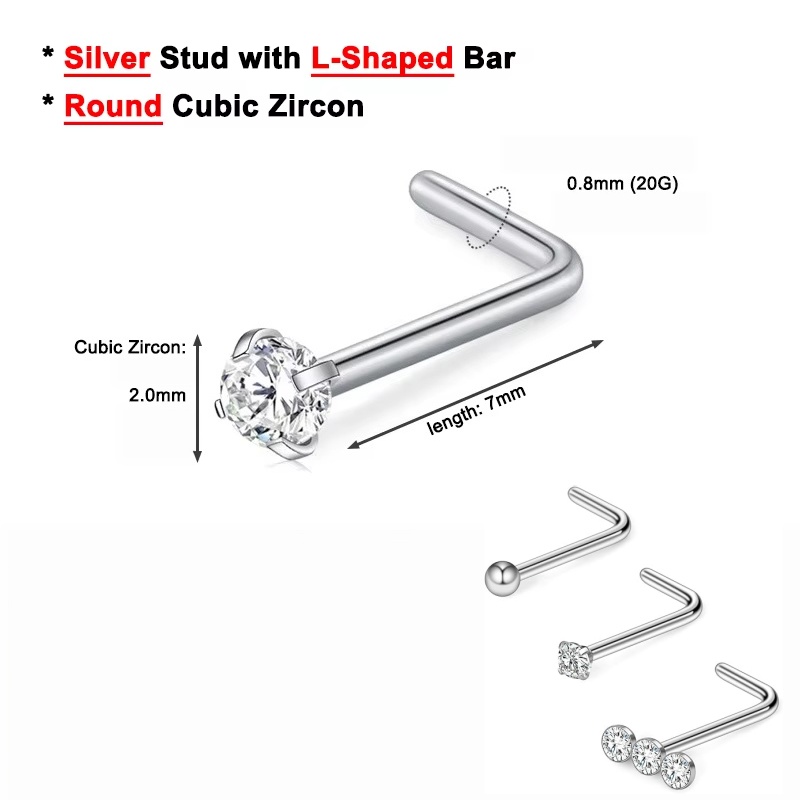 3 adet 20G cerrahi çelikten ya - Body Jewelry Surgical Steel incelemesi ve fiyatı