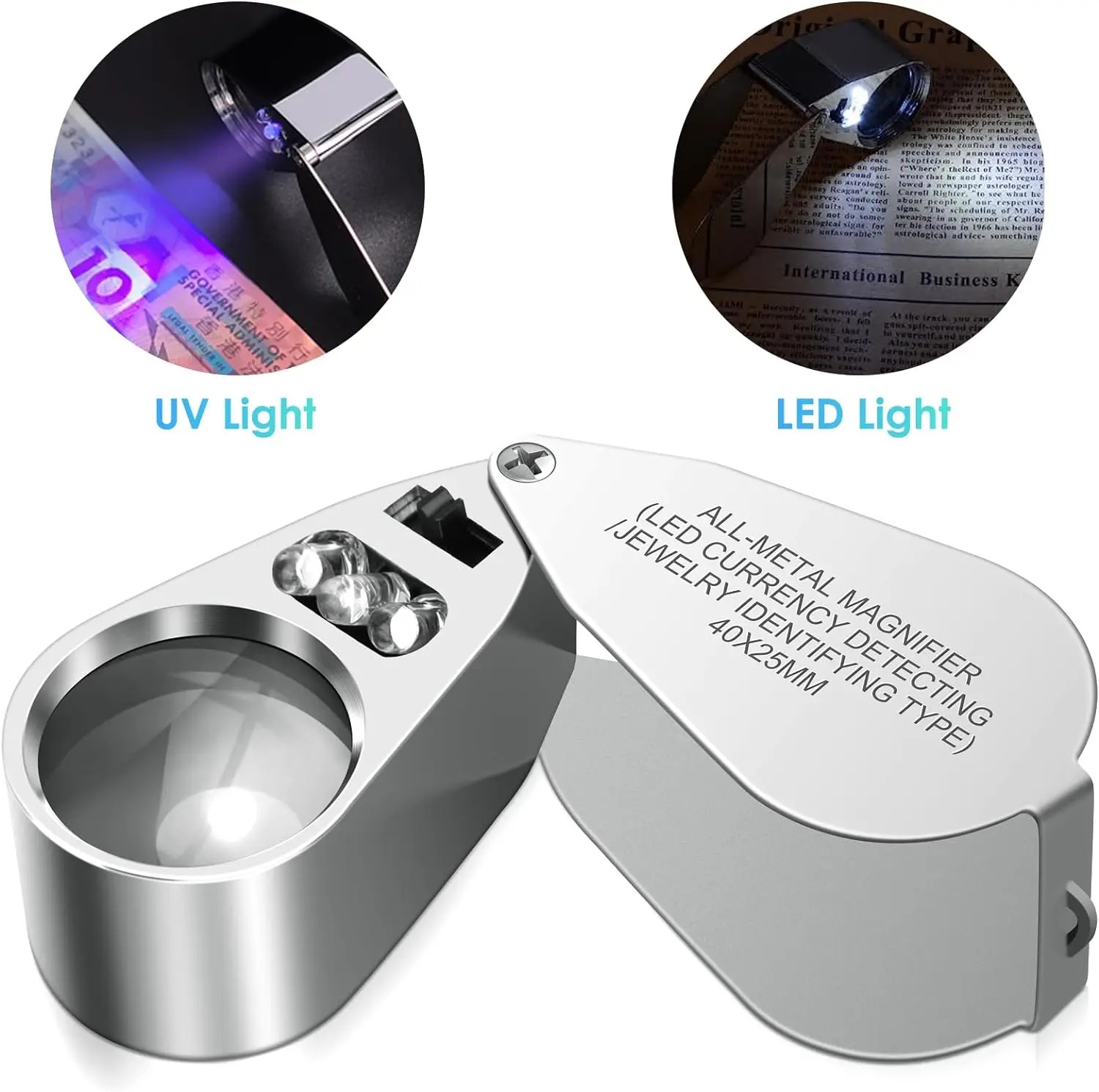 40X Büyütmeli, LED UV Işıklı,  - Body Jewelry Repair incelemesi ve fiyatı