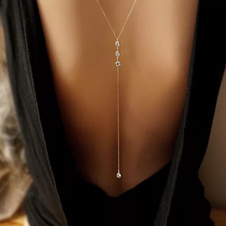 Yeni Rhinestone Seksi Kadın Sı - Body Jewelry Necklace incelemesi ve fiyatı