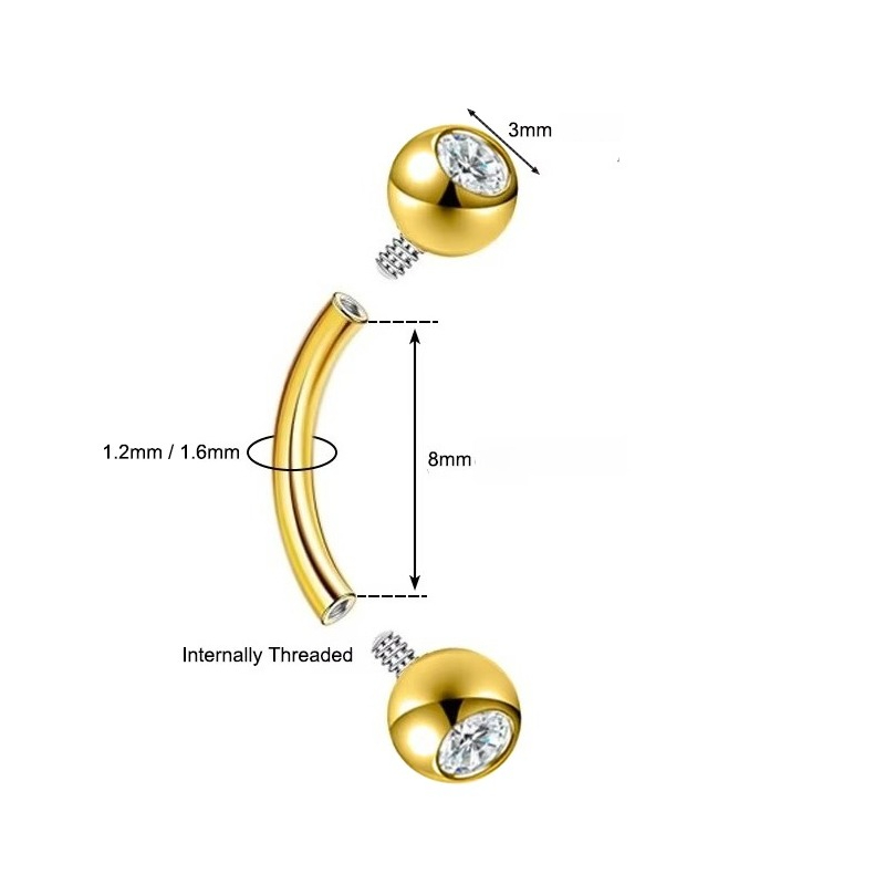 2 adet vücut takısı, 16G Daith - Body Jewelry Surgical Steel incelemesi ve fiyatı