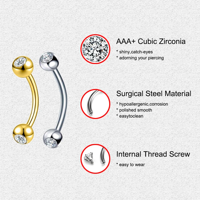 2 adet vücut takısı, 16G Daith - Body Jewelry Surgical Steel incelemesi ve fiyatı