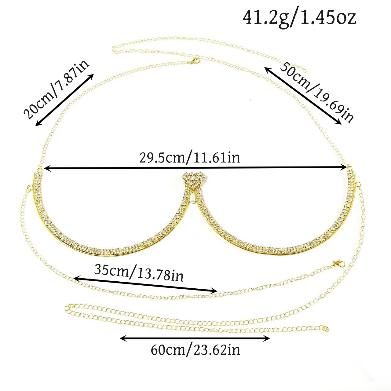 Kadın Göğüs Destekli İnci Koly - Body Jewelry Necklace incelemesi ve fiyatı