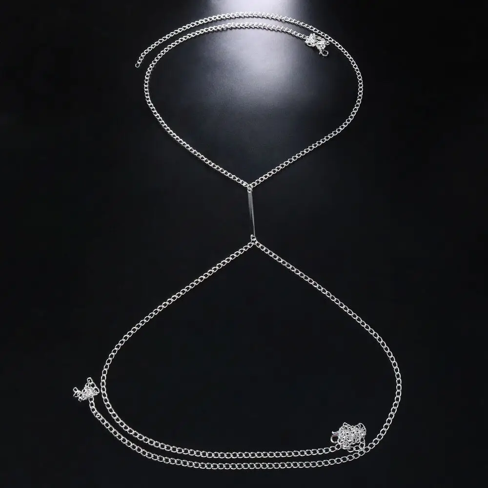 Seksi Metal göğüs zincir demet - Body Jewelry Retainers incelemesi ve fiyatı