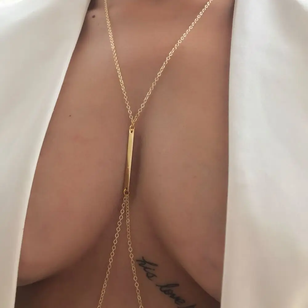 Seksi Metal göğüs zincir demet - Body Jewelry Retainers incelemesi ve fiyatı