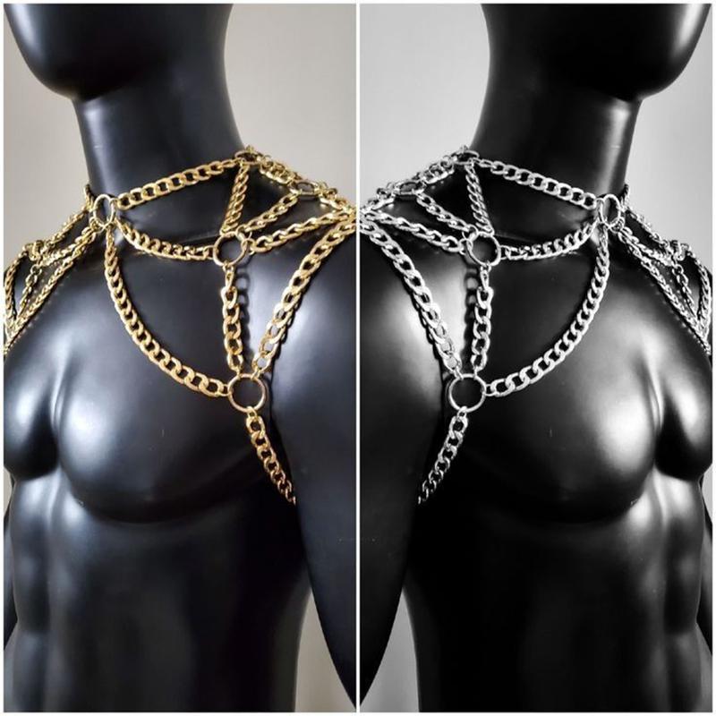Punk Erkekler Omuz Vücut Zinci - Body Jewelry Necklace incelemesi ve fiyatı