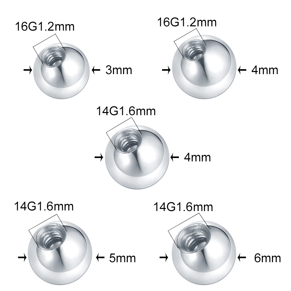 10 adet çelik Piercing topları - Body Jewelry Replacement Ball incelemesi ve fiyatı