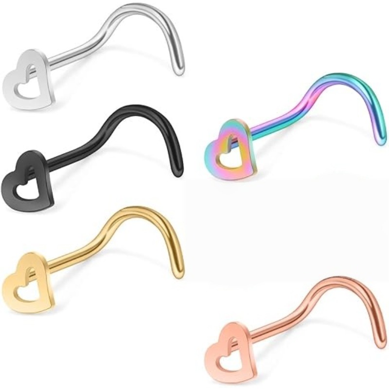 5 adet 20G cerrahi çelik kalp  - Body Jewelry Surgical Steel incelemesi ve fiyatı