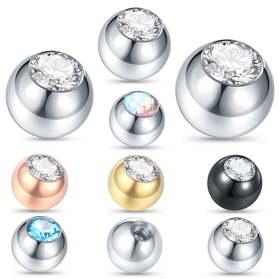 10 adet paslanmaz çelik vida t - Body Jewelry Replacement Ball incelemesi ve fiyatı